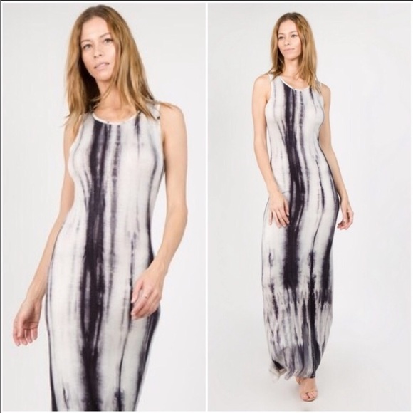 Tie Dye Maxi Dress - Picture 1 of 4